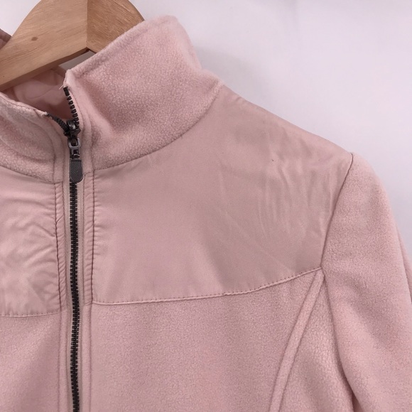 Blush Pink Zip of Fleece Jacket - Picture 2 of 6